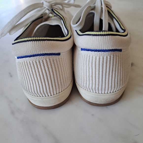 The Lace Up Sneaker in Bright White for Women | Rothy ROTHYS White Sneakers Womens Size 10 B3